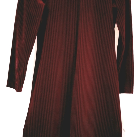 Lovely Wine/Burgundy Casual Dress Size Small Feel like soft Velour - Picture 1 of 7